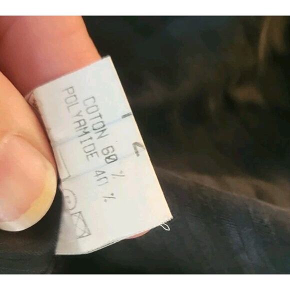 Deca Womans Jacket Blazer Tails Light Sz 12 Cotton Layered Fairycore Whimsigoth - Picture 11 of 11